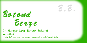 botond berze business card